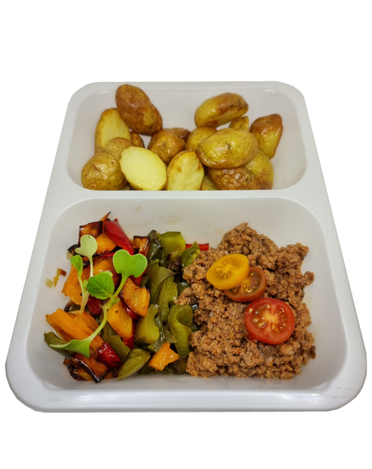 Poulethack mit Kartoffeln